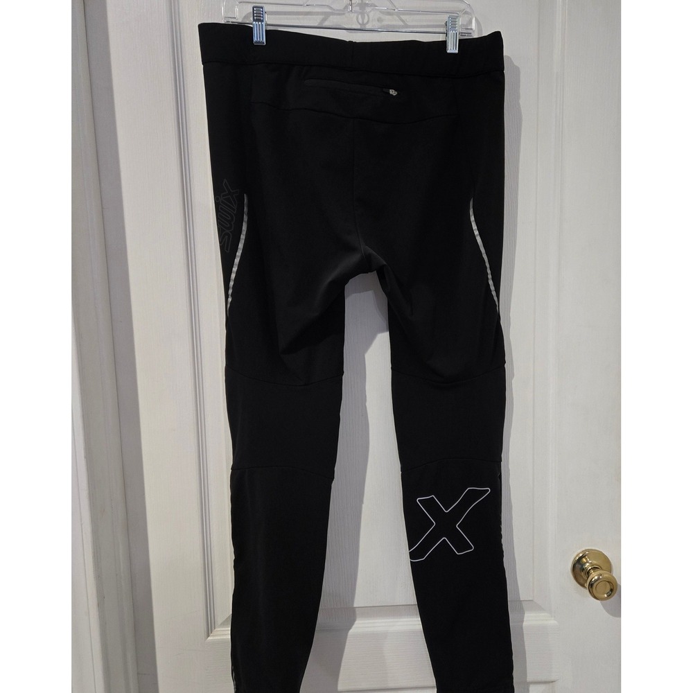 Swix Delda Light Softshell Tights Mens Large Black Excellent XC Ski Run 29001